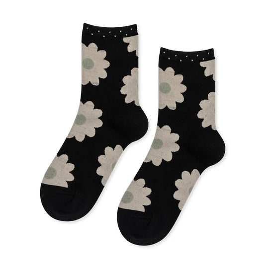 Hansel From Basel Blooming Daisy Short Crew Womens Hosiery