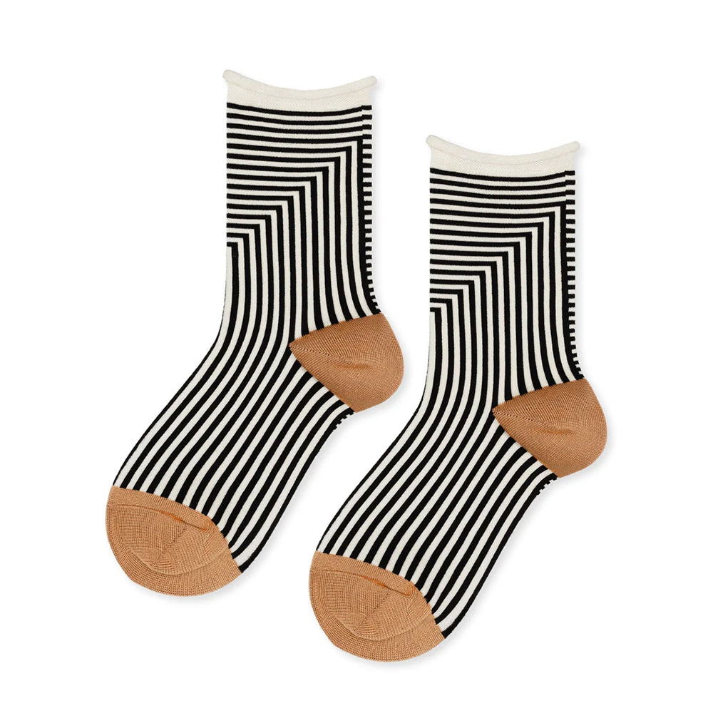 Hansel From Basel Corbusier Crew Womens Hosiery Black
