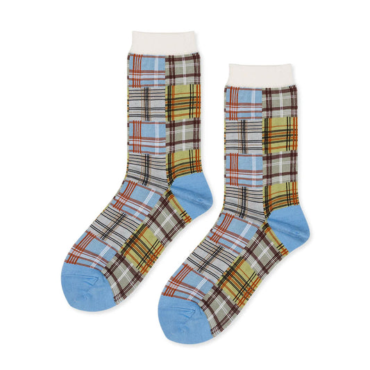 Hansel From Basel Madras Crew Womens Hosiery