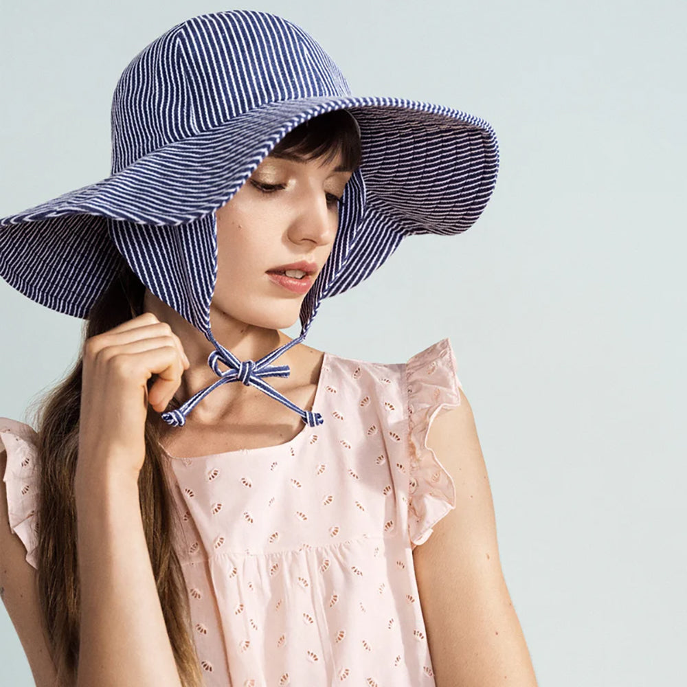 Hansel From Basel Striped Noona Sun Hat Women's Clothing