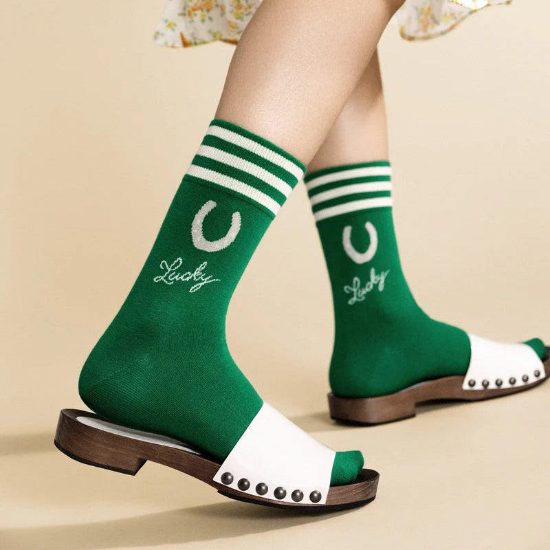 Hansel From Basel Lucky Crew Womens Hosiery