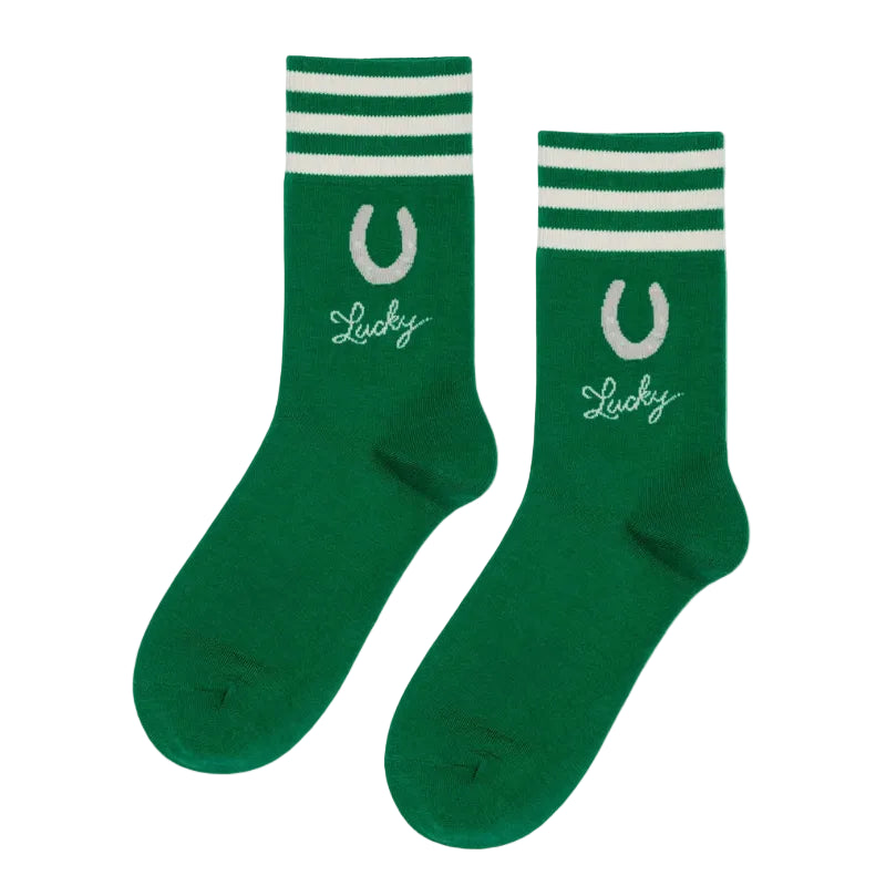 Hansel From Basel Lucky Crew Womens Hosiery Green
