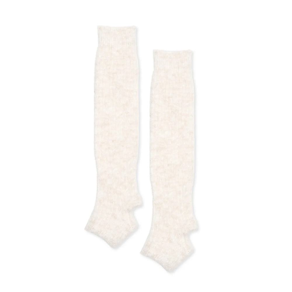 Hansel From Basel Alpaca Boucle Slouchy Legwarmer Womens Hosiery Ivory