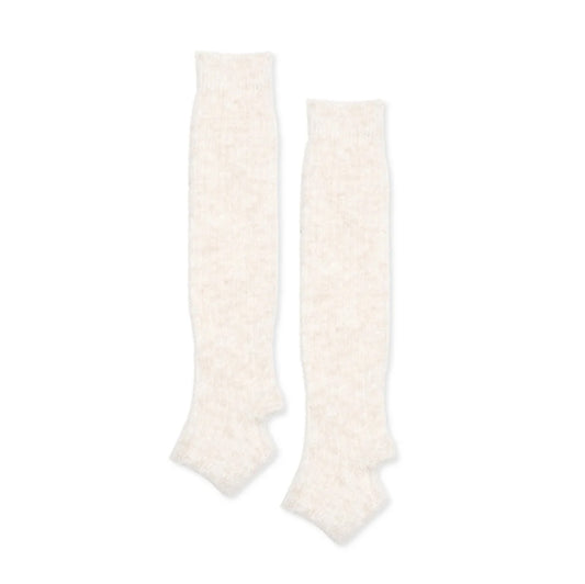Hansel From Basel Alpaca Boucle Slouchy Legwarmer Womens Hosiery Ivory