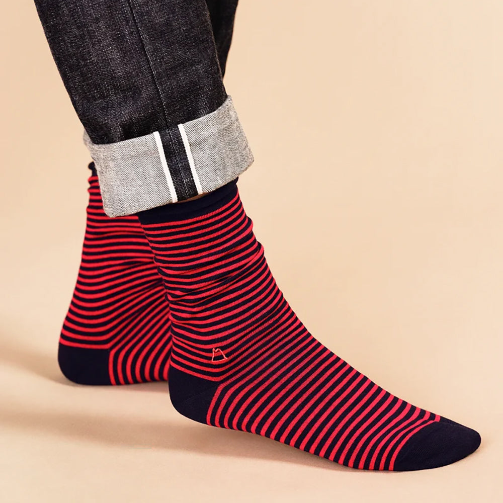 Hansel From Basel Nautical Stripe Men's Sock Mens Hosiery