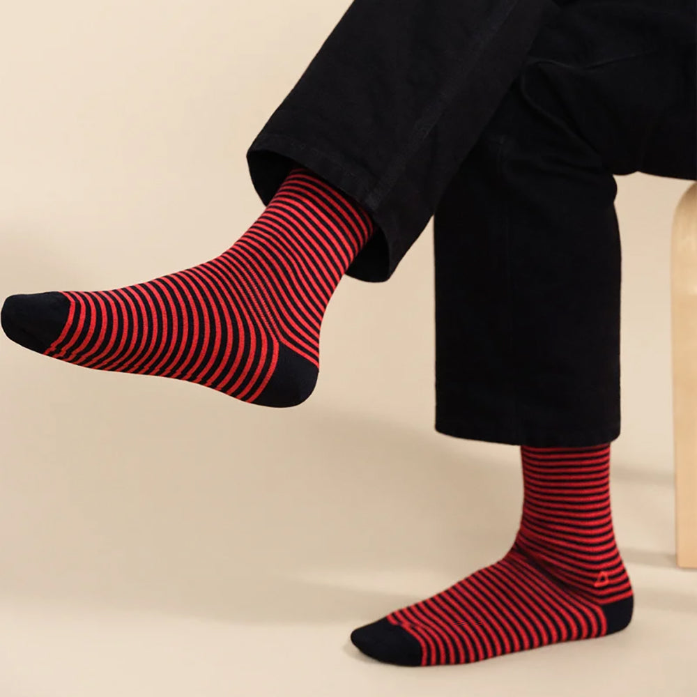 Hansel From Basel Nautical Stripe Men's Sock Mens Hosiery
