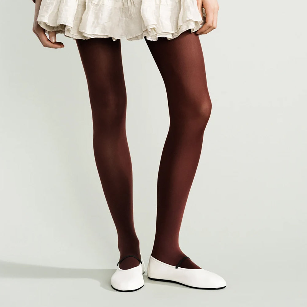 Hansel From Basel Opaque Tight Womens Hosiery Chocolate Brown