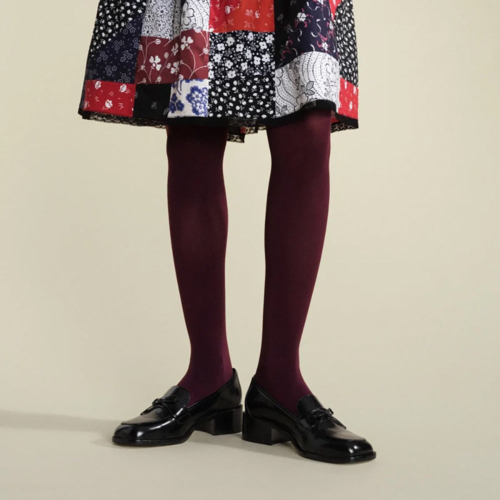 Hansel From Basel Opaque Tight Womens Hosiery Merlot