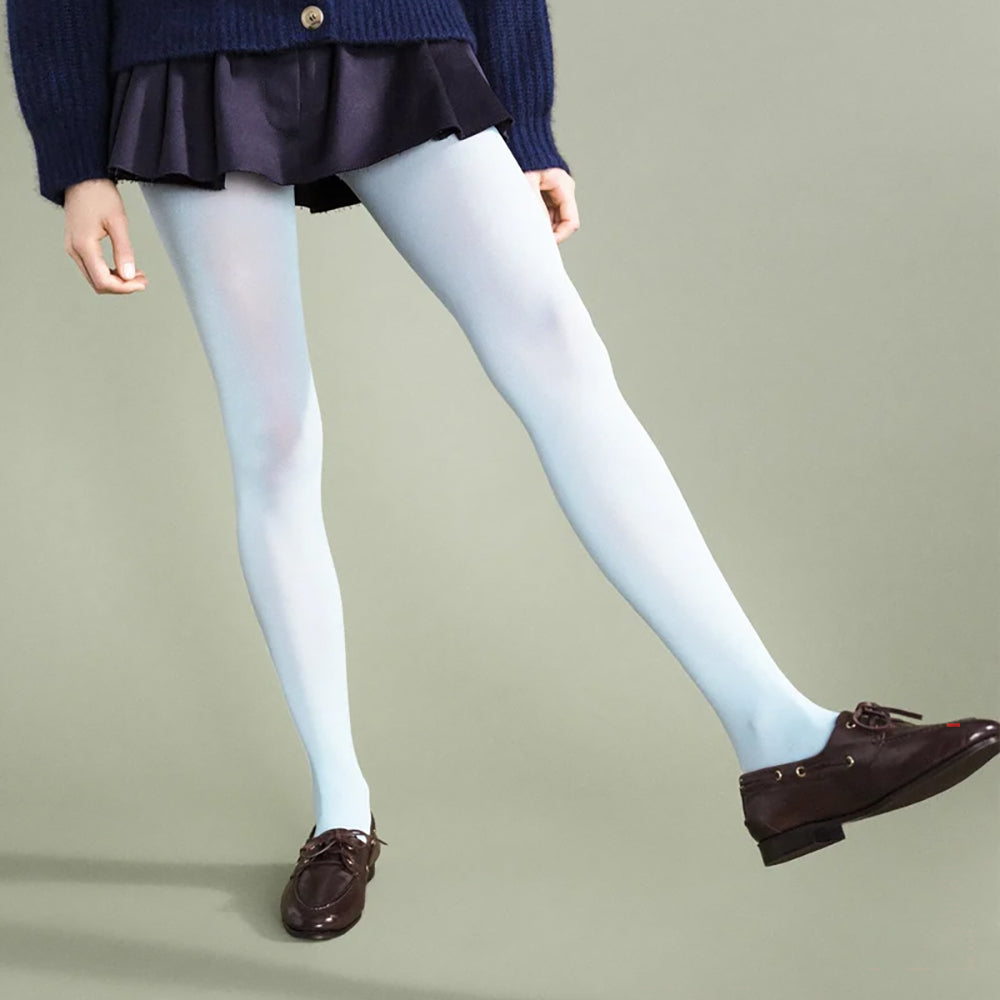 Hansel From Basel Opaque Tight Womens Hosiery Powder Blue