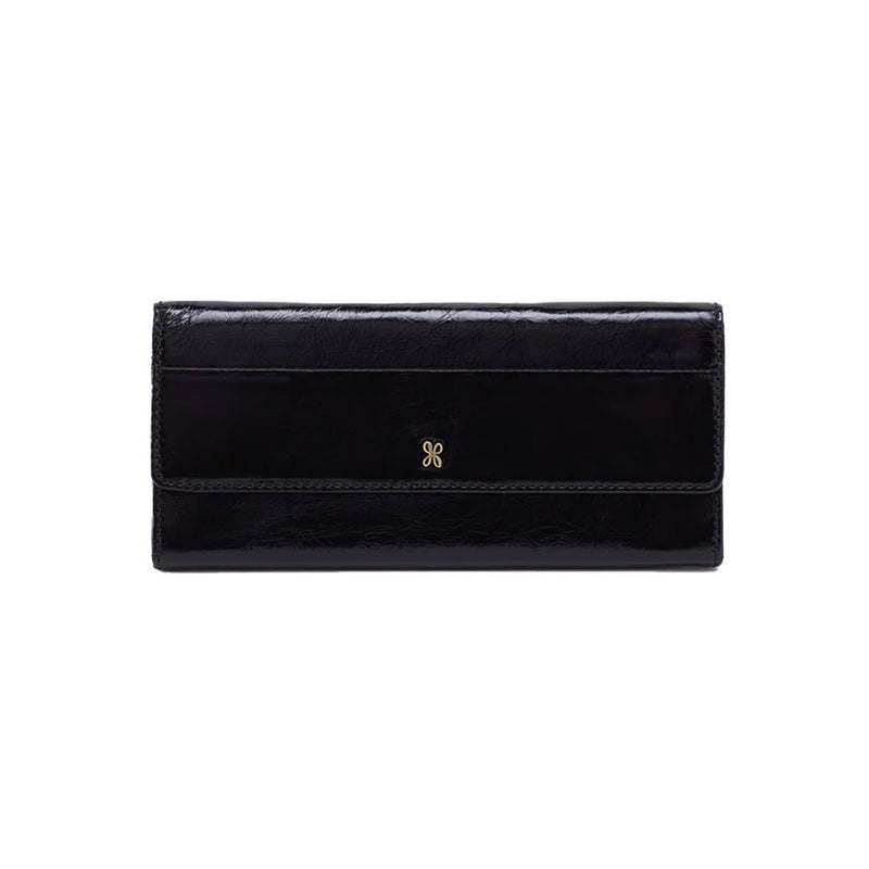 Hobo Jill Trifold Continental Wallet Handbags Black