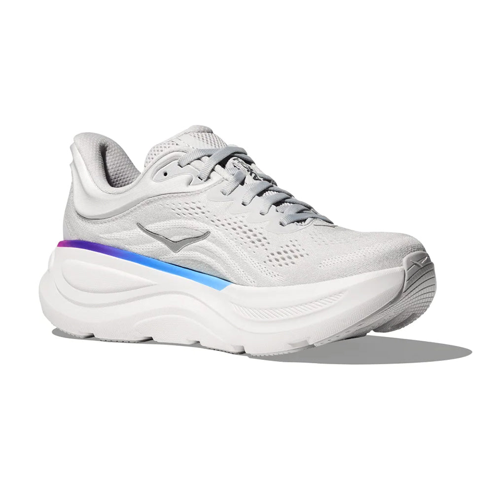 Hoka Women's Bondi 9 Womens Shoes Cosmic Grey / White