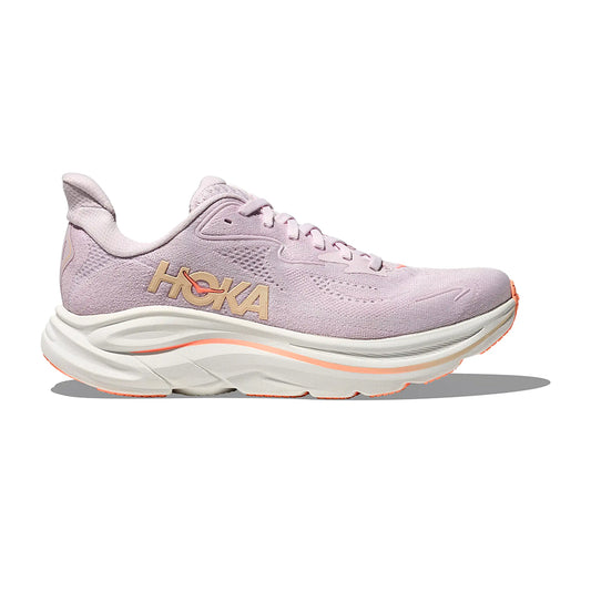 Hoka Women's Clifton 10 Womens Shoes Lilac Cream / Tangerine Glow