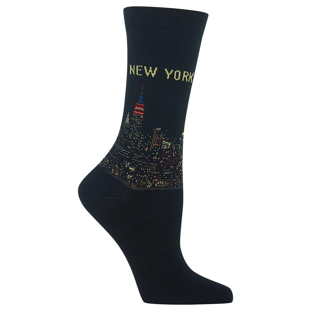 Hot Sox New York Crew Sock Womens Hosiery 