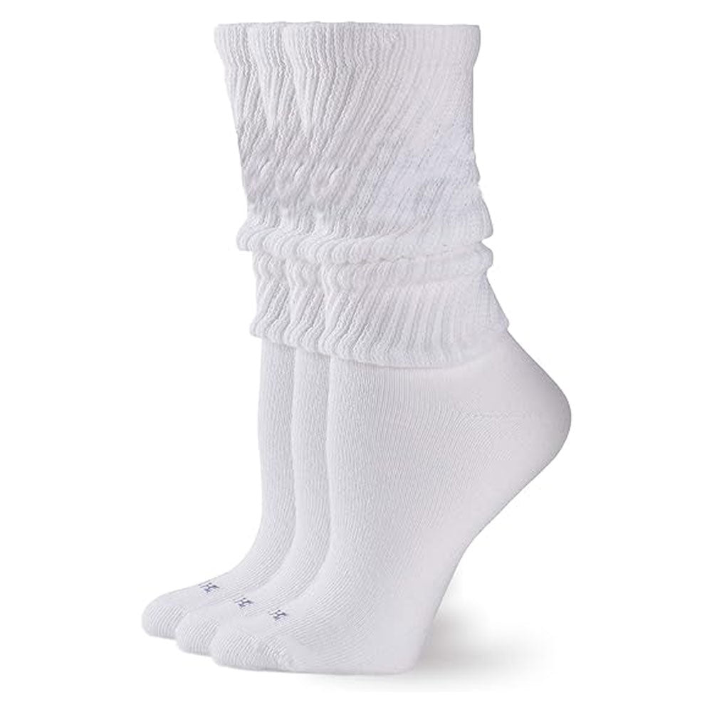 Hue The Slouch Sock 3 Pair Pack (U22684) Womens Hosiery 79100 White