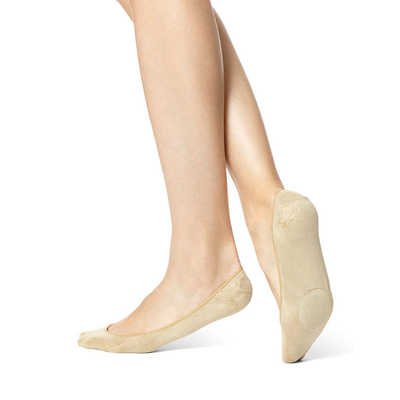 Hue Cushioned Shoe Liner Womens Hosiery Natural