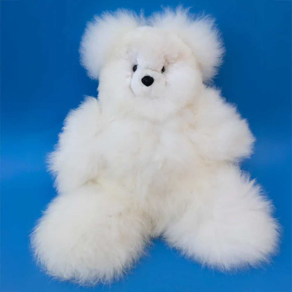 Inspired Peru White Bear Handcrafted Plush | Simons Shoes