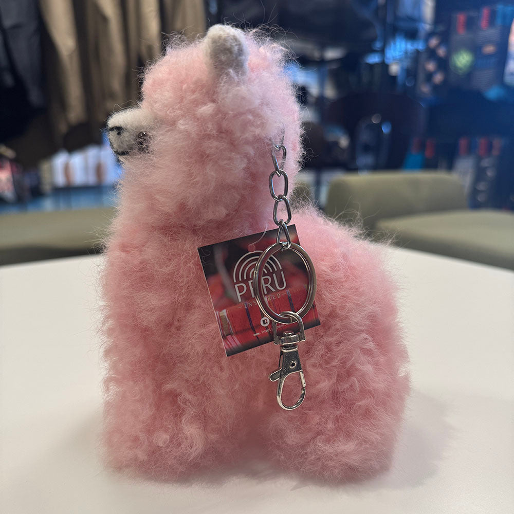 Inspired Peru Bag Charm Llama Accessories pink