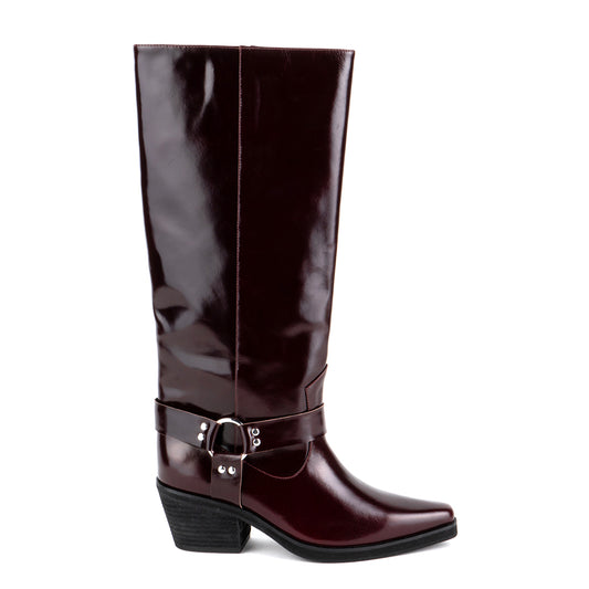 Intentionally Blank Josephine Boot Womens Shoes Maroon