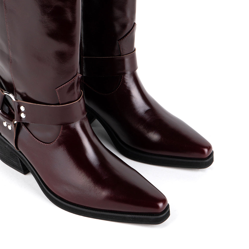 Intentionally Blank Josephine Knee High Western Boot | Simons Shoes