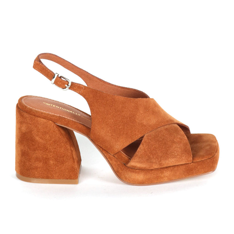 Intentionally Blank Siren Womens Shoes Whiskey