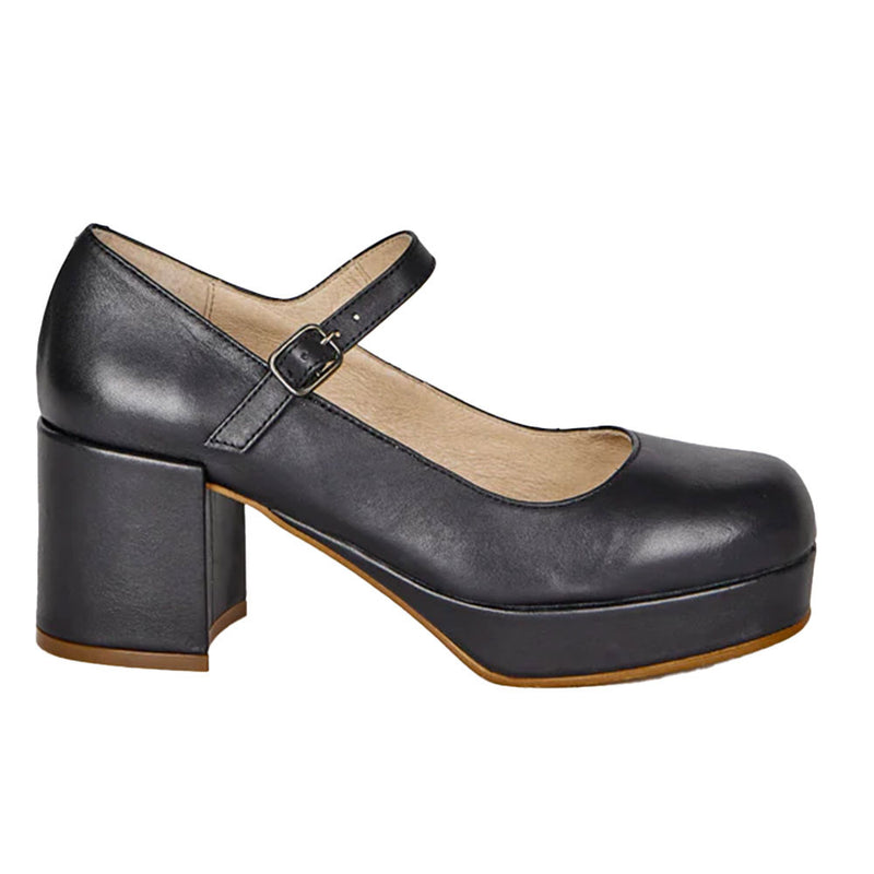 Intentionally Blank Taft Platform Mary Jane Womens Shoes Black