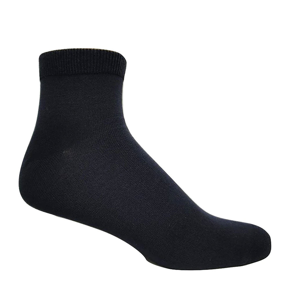 J.B.Fields Bamboo Sport Ankle Sock Mens Hosiery Black