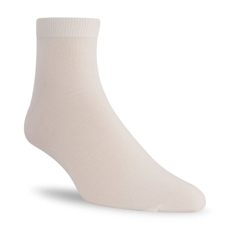 J.B.Fields Bamboo Sport Ankle Sock Mens Hosiery White