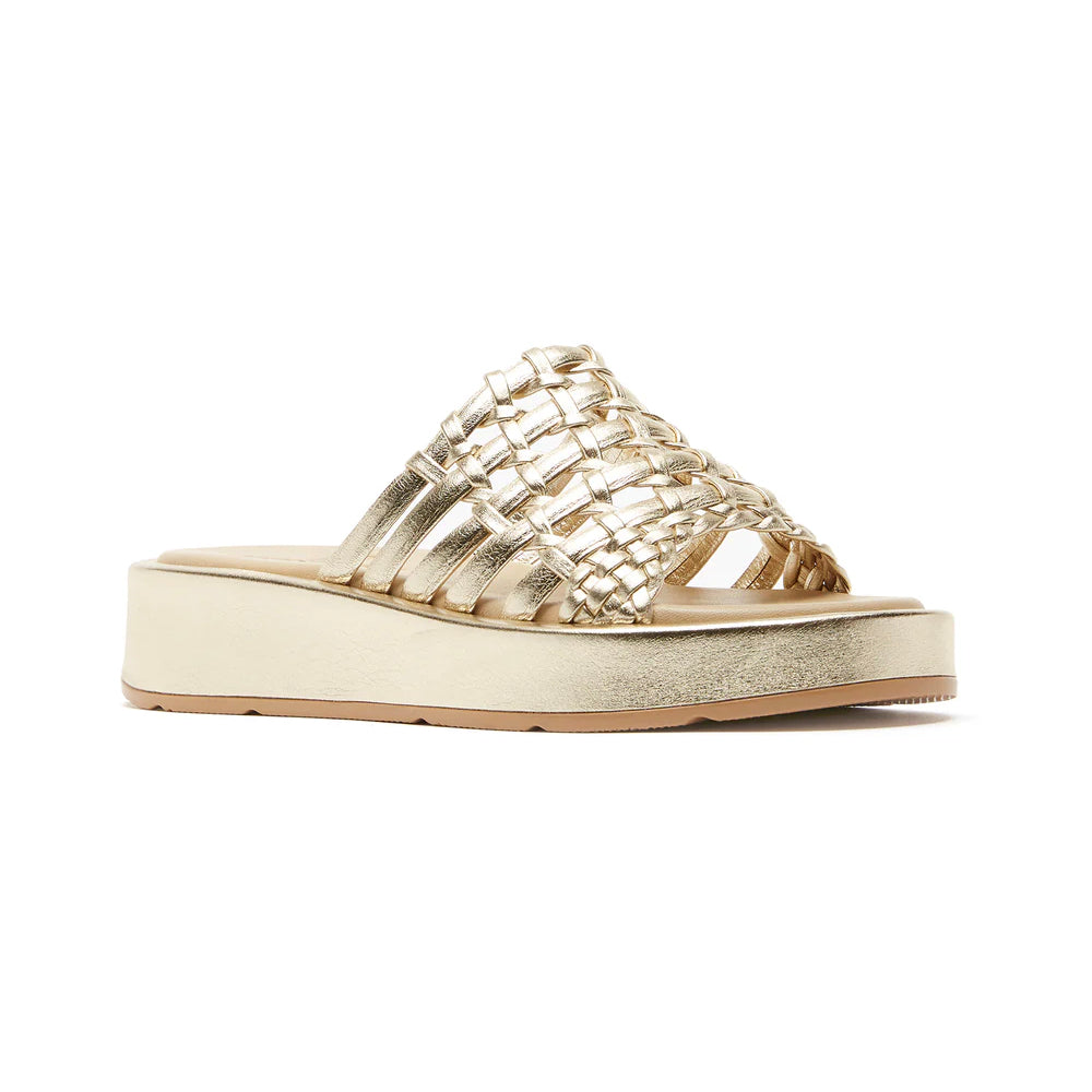 La Canadienne Aveva Sandal Womens Shoes Gold