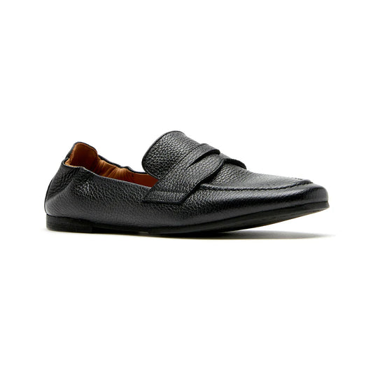 La Canadienne Kitson Loafer Womens Shoes Black Leather