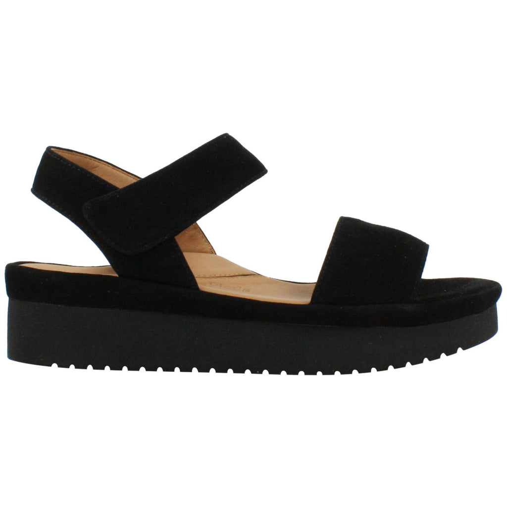 L'Amour Des Pieds Abrilla Sandal - Lioness Lamba Womens Shoes Black Kid Suede