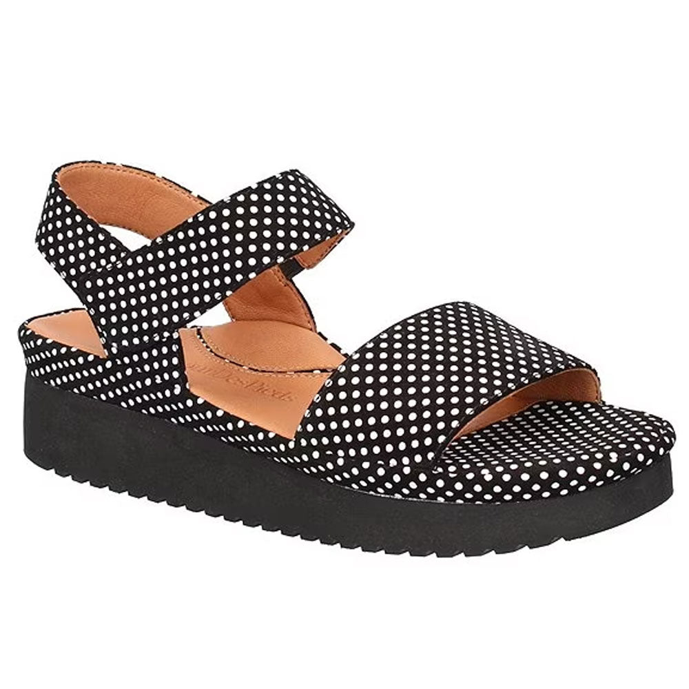 L'Amour Des Pieds Abrilla Sandal - Silver Gold Snake Print Womens Shoes Black White Polka Dot