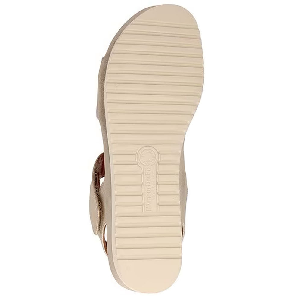 L'Amour Des Pieds Abrilla Sandal - Silver Gold Snake Print Womens Shoes