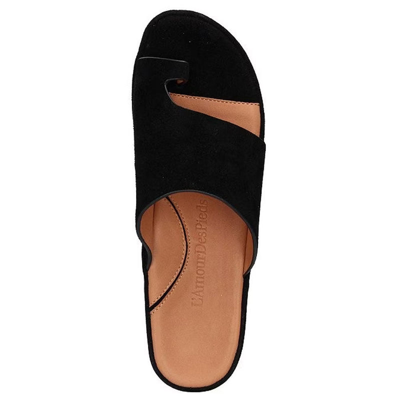 L'Amour Des Pieds Ahlina Slip on Sandal Womens Shoes 