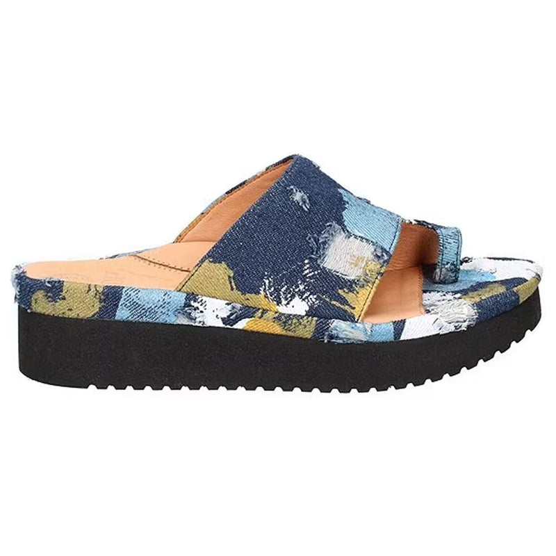 L'Amour Des Pieds Ahlina Slip on Sandal Womens Shoes 