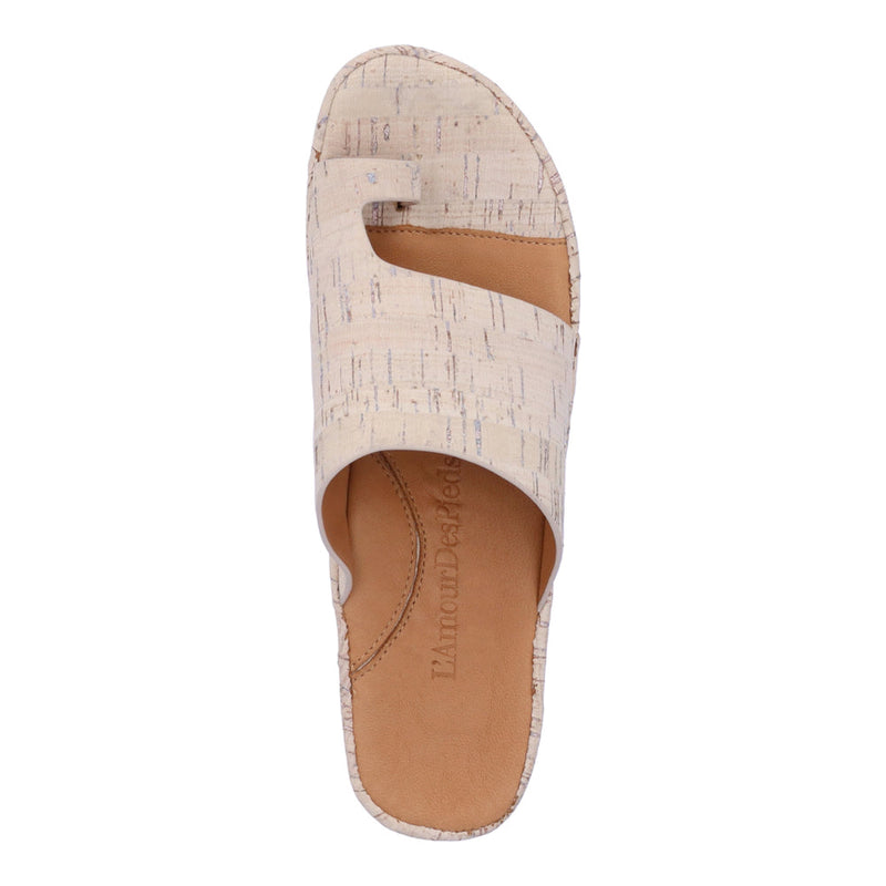 L'Amour Des Pieds Ahlina Slip on Sandal Womens Shoes 