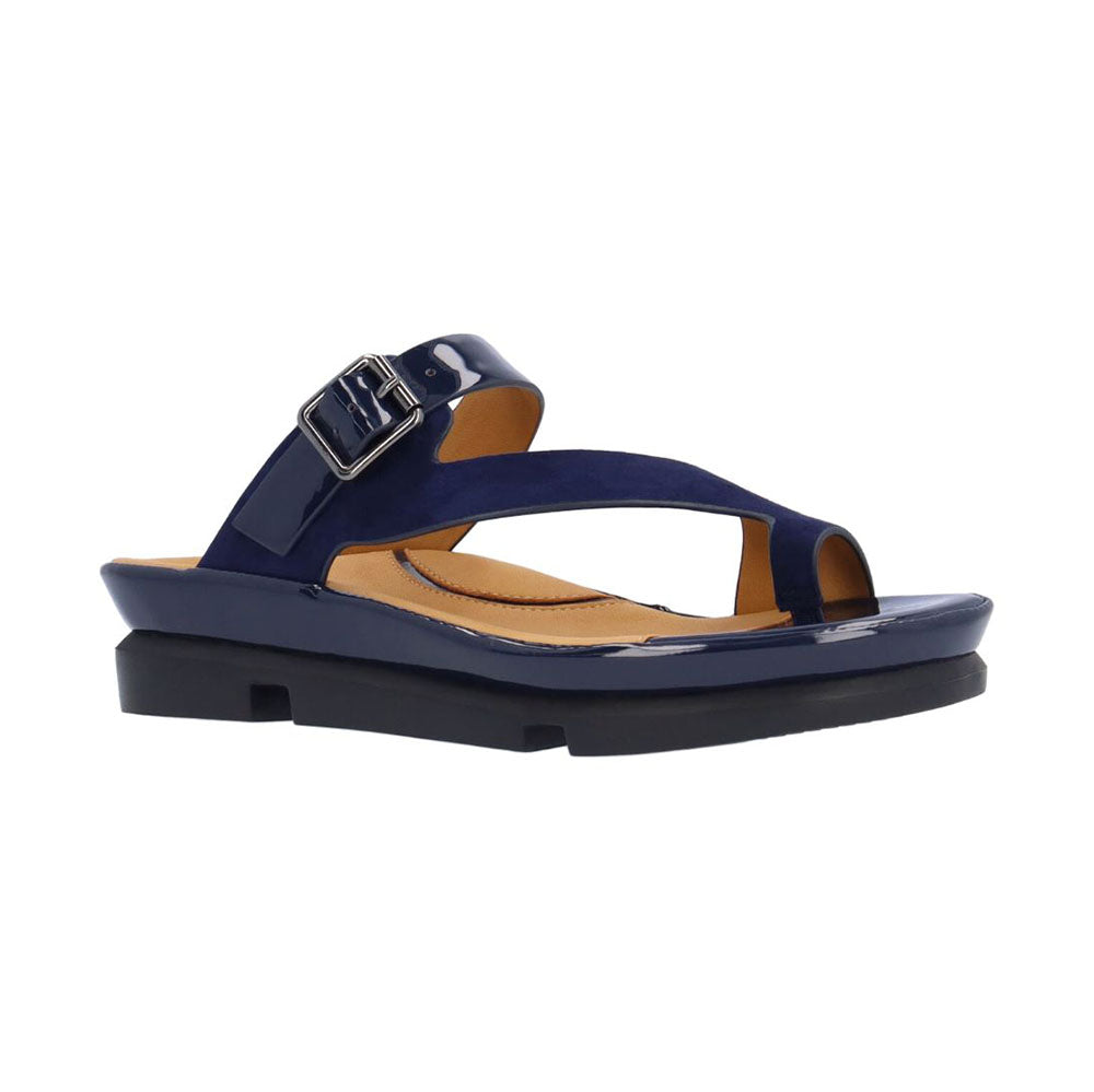 L'Amour Des Pieds Alanza Womens Shoes Navy Kid Suede