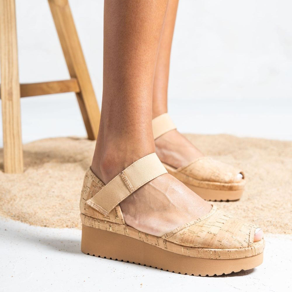 L'Amour Des Pieds Amadour Open Toe Wedge Sandal Womens Shoes