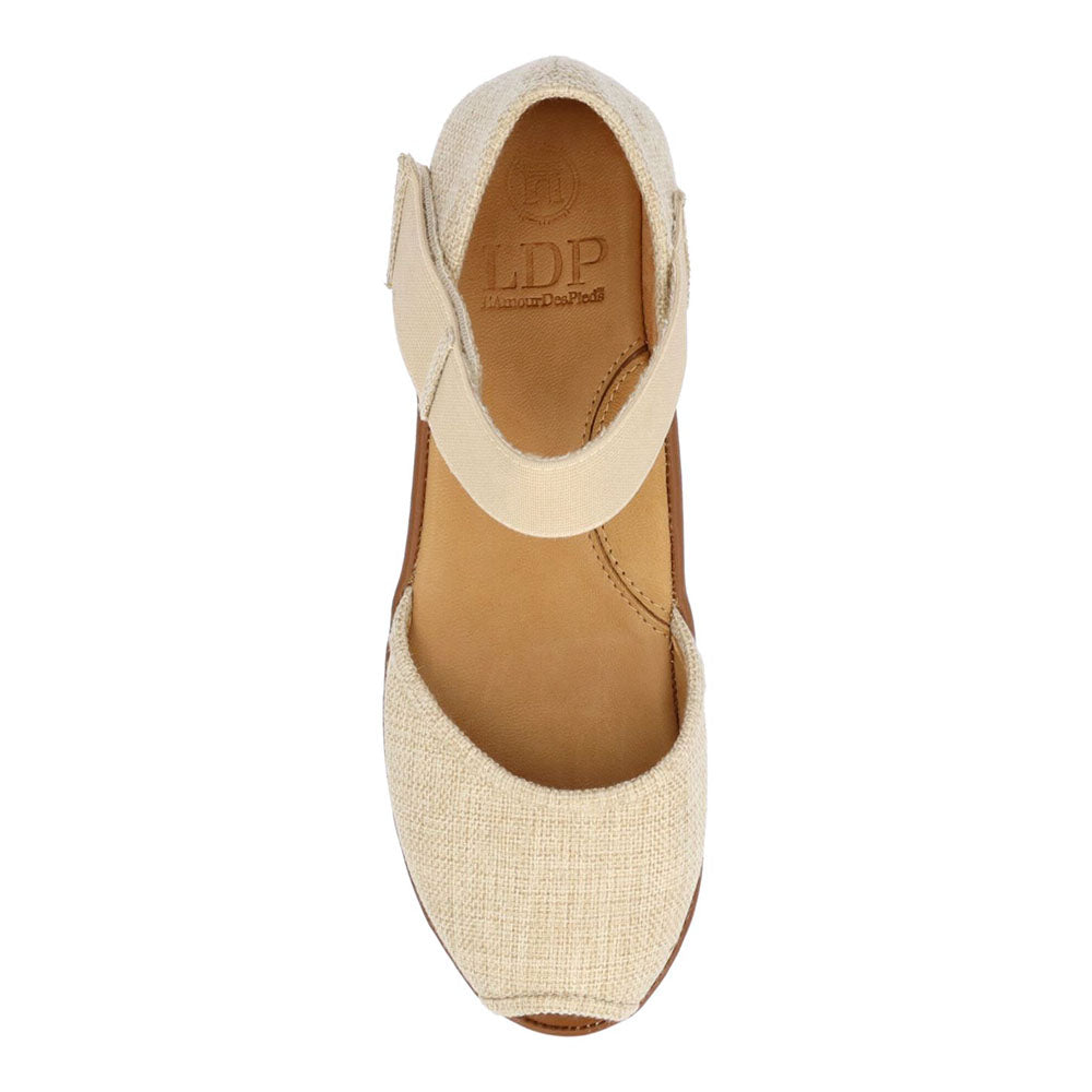 L'Amour Des Pieds Amadour Open Toe Wedge Sandal Womens Shoes