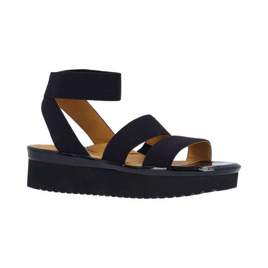 L'Amour Des Pieds Avaleena Ankle Strap Sandal Black