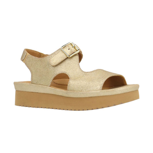 L'Amour Des Pieds Azenor Sling Back Sandal Gold