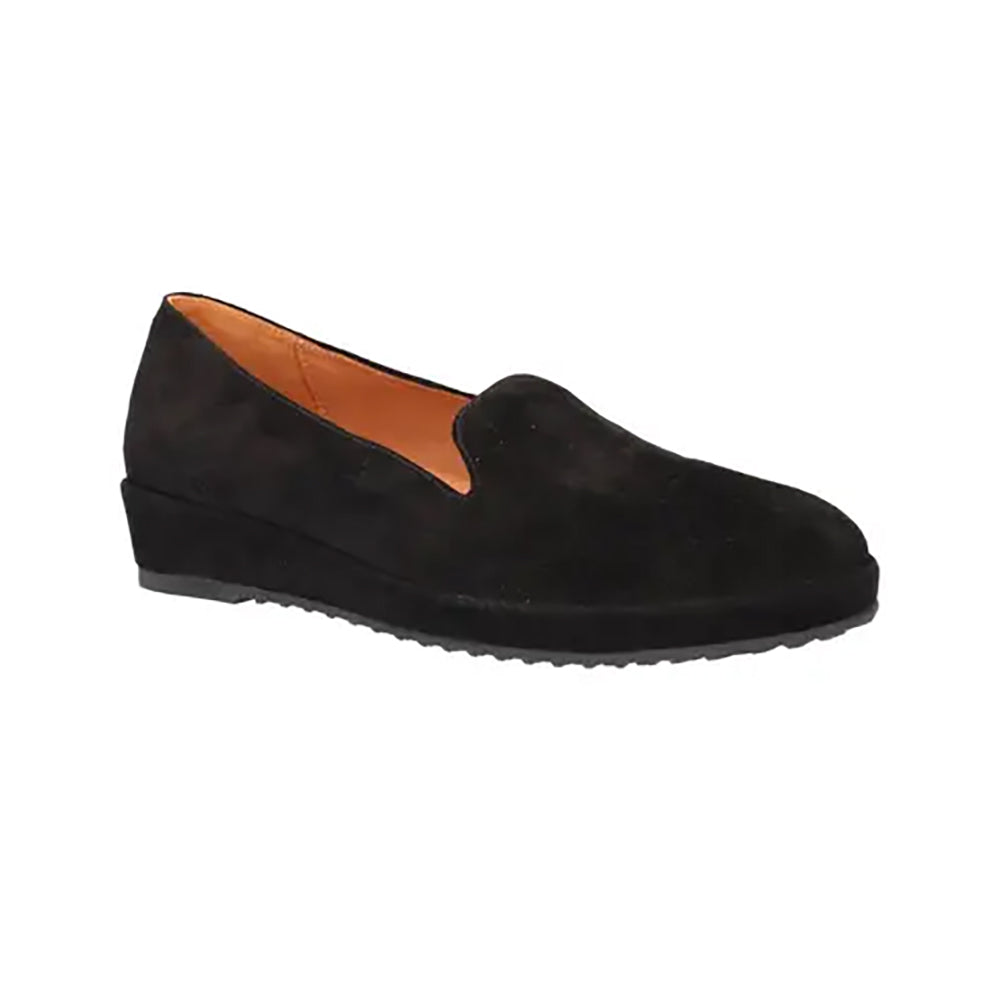 L'Amour Des Pieds Carlow Womens Shoes Black Kid Suede