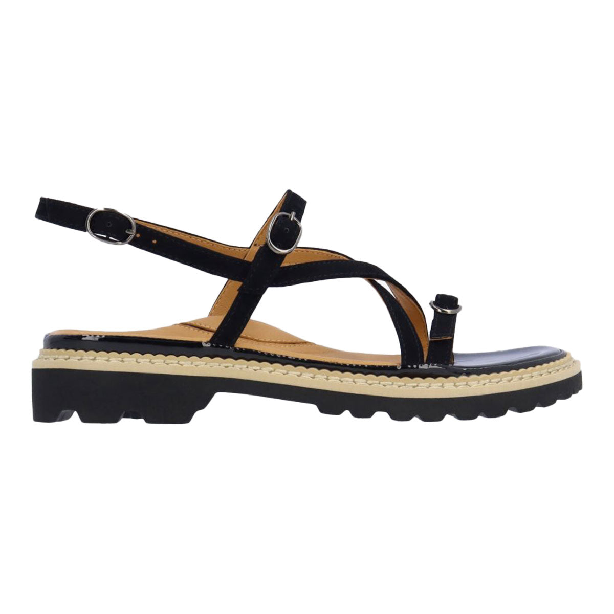 L'Amour Des Pieds Danilo Womens Shoes Black Kid Suede