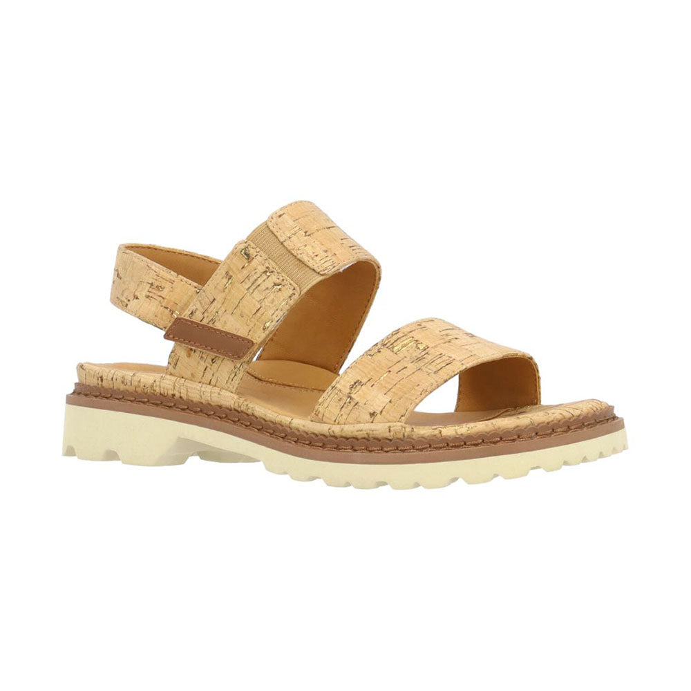 L'Amour Des Pieds Delphina Sling Back Sandal Natural/Gold
