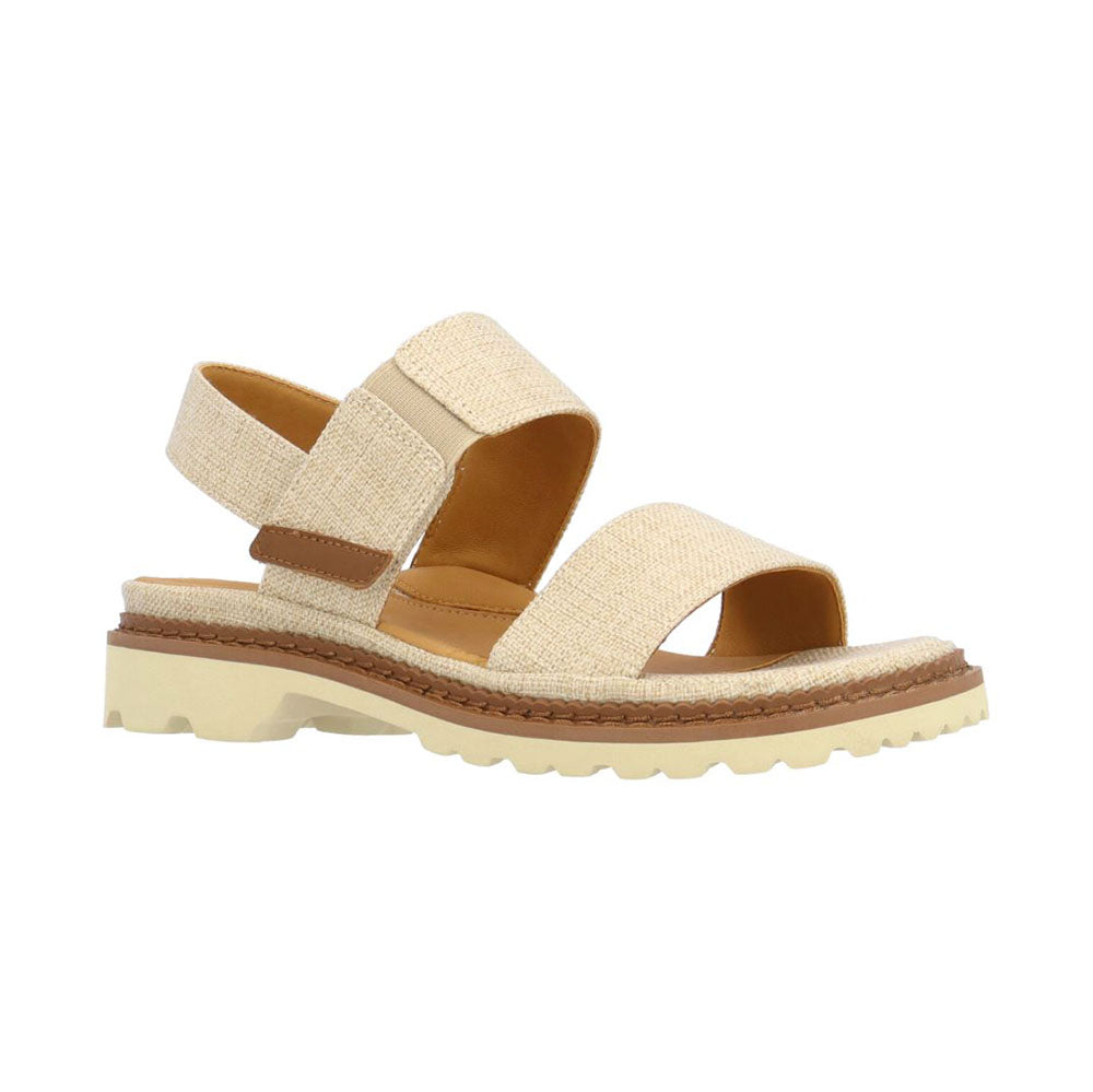 L'Amour Des Pieds Delphina Sling Back Sandal Natural