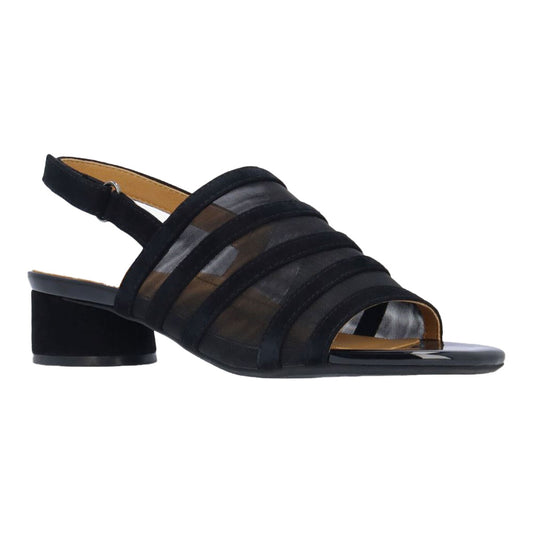 L'Amour Des Pieds Elian Womens Shoes Black Kid Suede