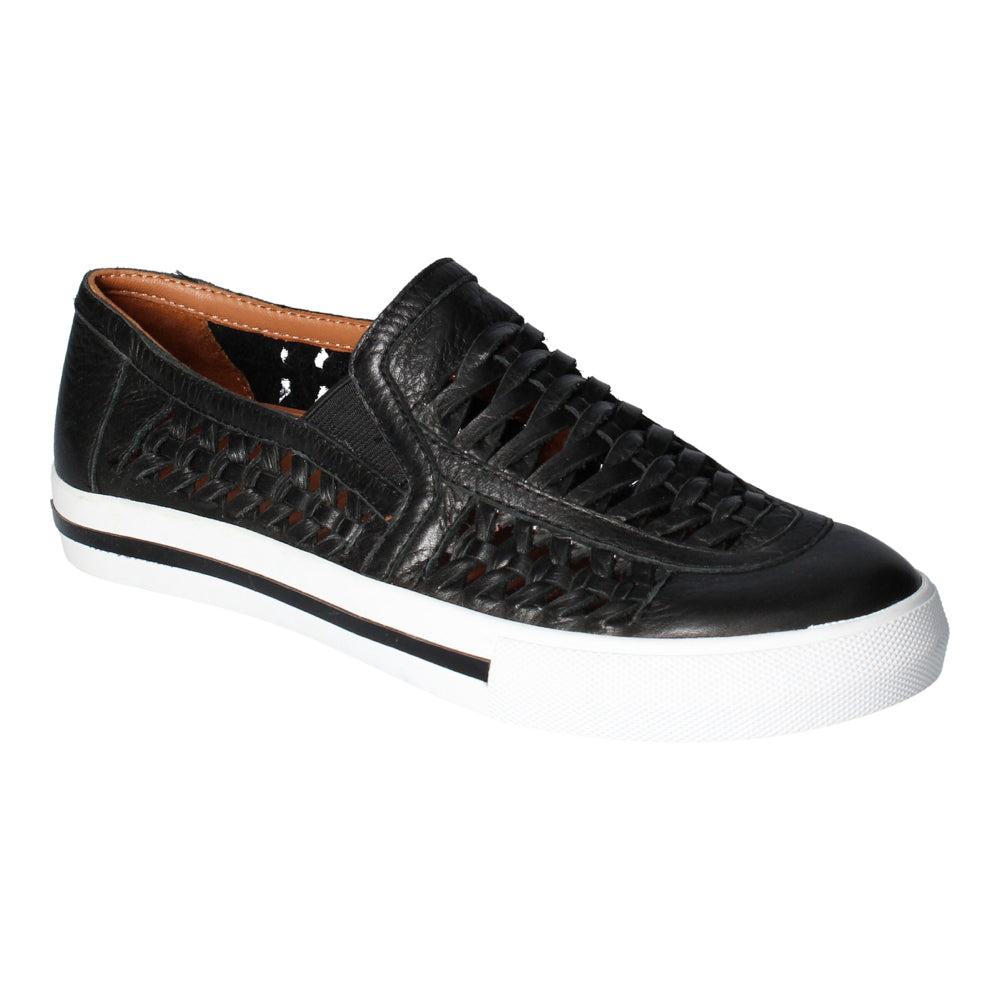 L'Amour Des Pieds Karsha Leather Sneaker Womens Shoes Black Lamba