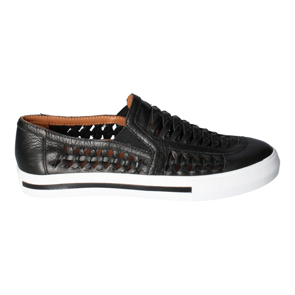 L'Amour Des Pieds Karsha Leather Sneaker Womens Shoes Black Lamba