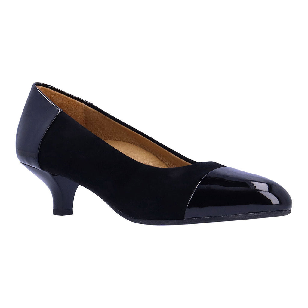 L'Amour Des Pieds Kishita Womens Shoes Black Patent/Suede