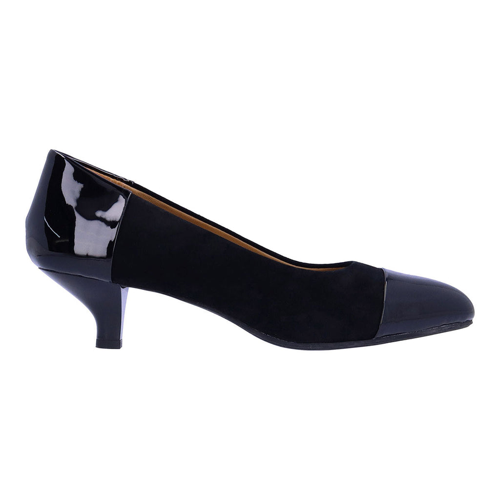 L'Amour Des Pieds Kishita Womens Shoes Black Patent/Suede