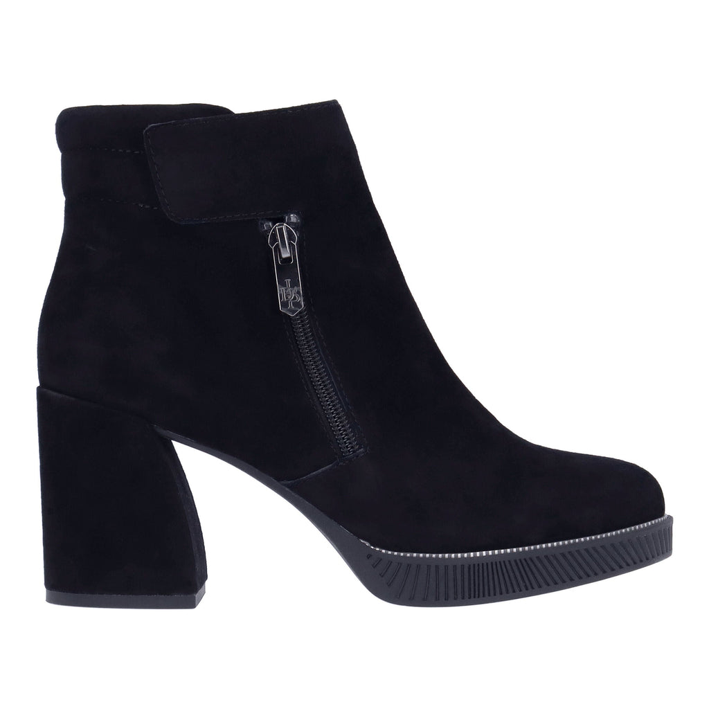 L'Amour Des Pieds Lanelle Boot Womens Shoes Black Kid Suede